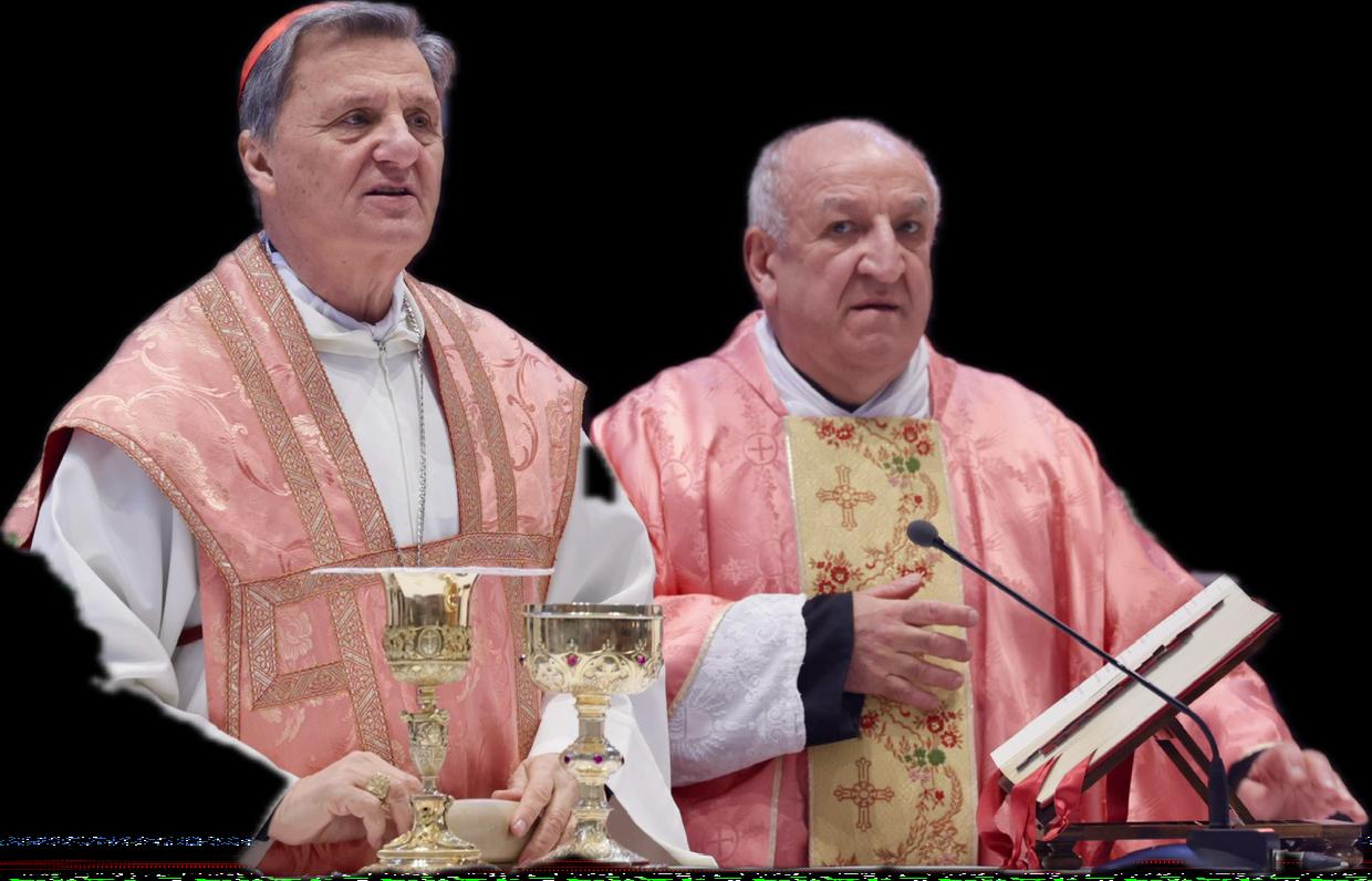 Il Card. Mario Grech con Padre Giuseppe Pagano, OSA